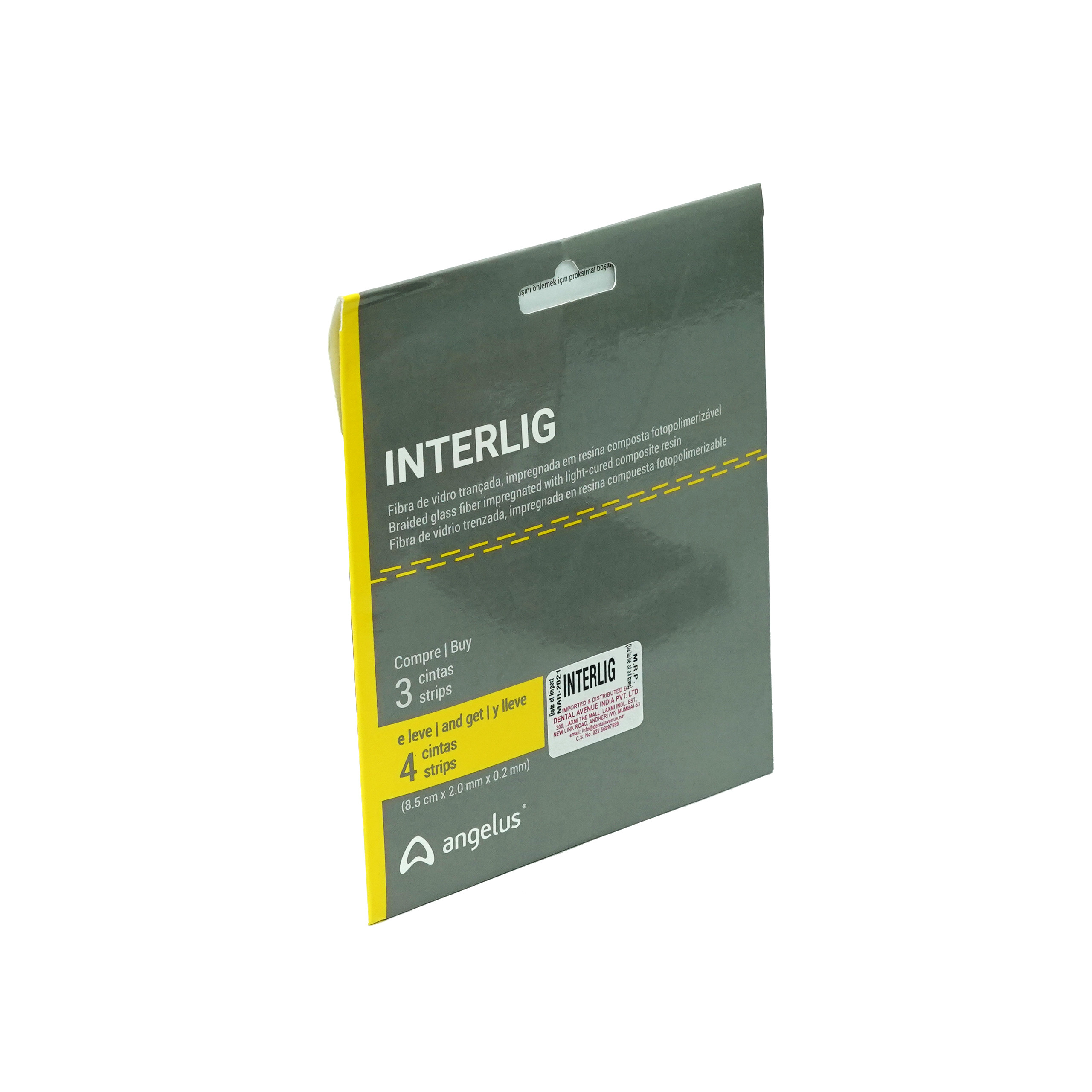 Angelus Interlig Fiber Splint Pack Of 3 Strips